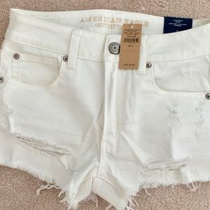 NWT High Waisted White AE Shorts